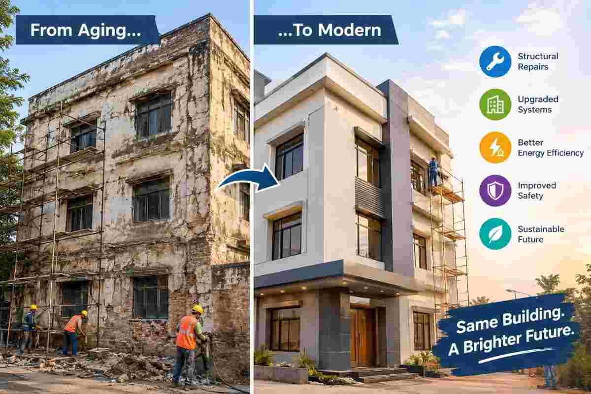 How Aging Buildings Are Being Modernized Instead of Rebuilt | Core Cutting India