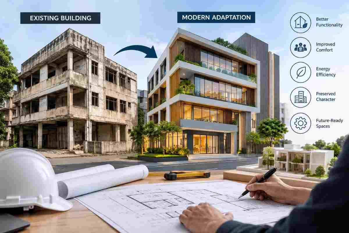How Architects Adapt Existing Buildings for Modern Needs | Core Cutting India