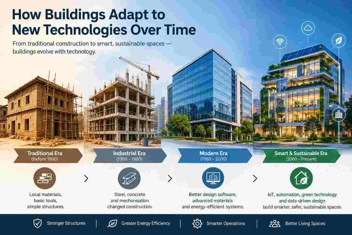 How Buildings Adapt to New Technologies Over Time | Core Cutting India