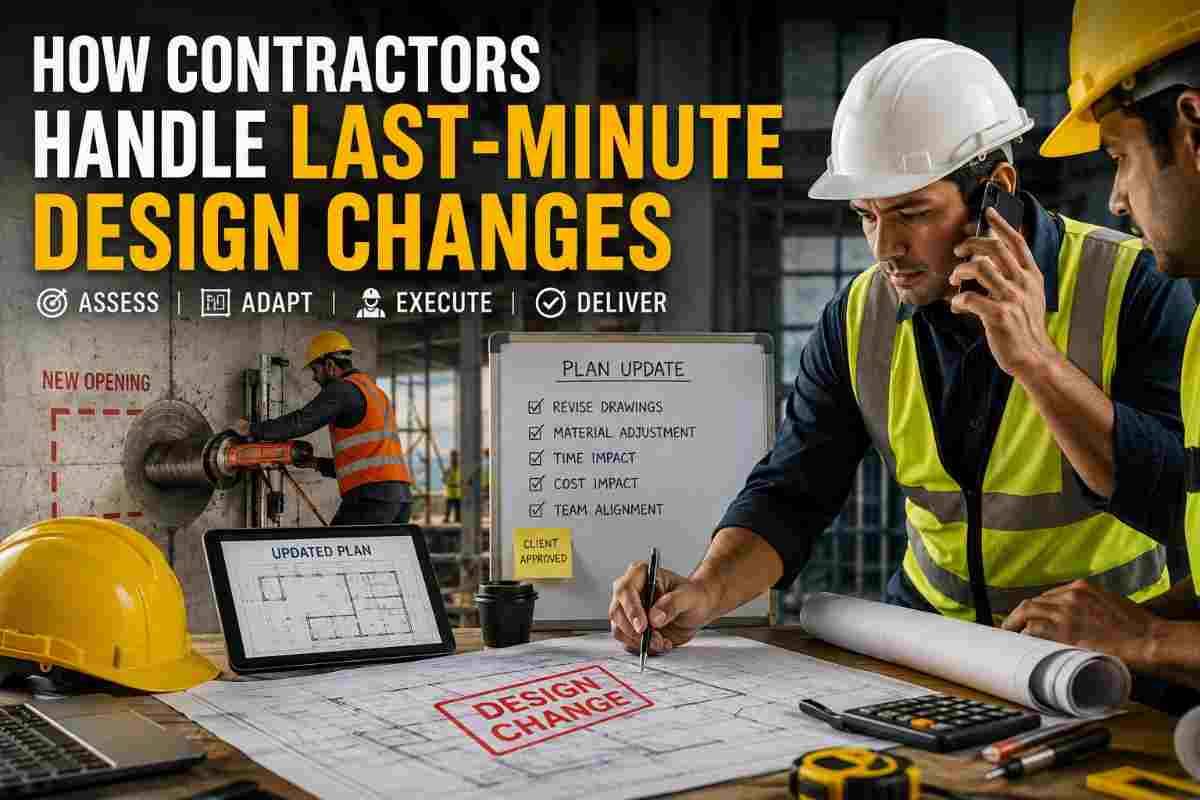 How Contractors Handle Last-Minute Design Changes | Core Cutting India
