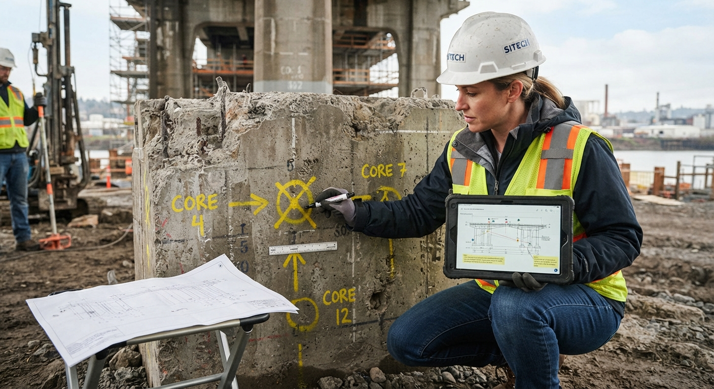 How Engineers Select Locations for Concrete Core Sampling