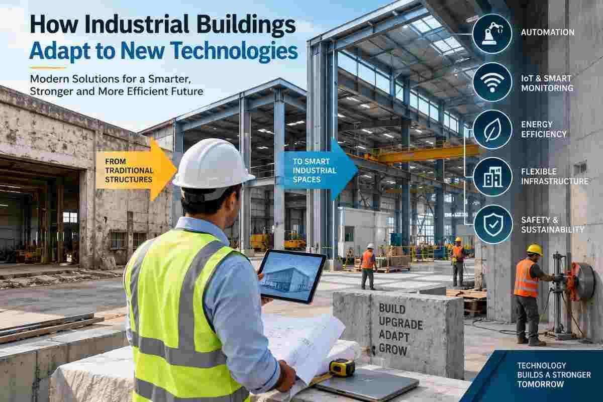 How Industrial Buildings Adapt to New Technologies | Core Cutting India