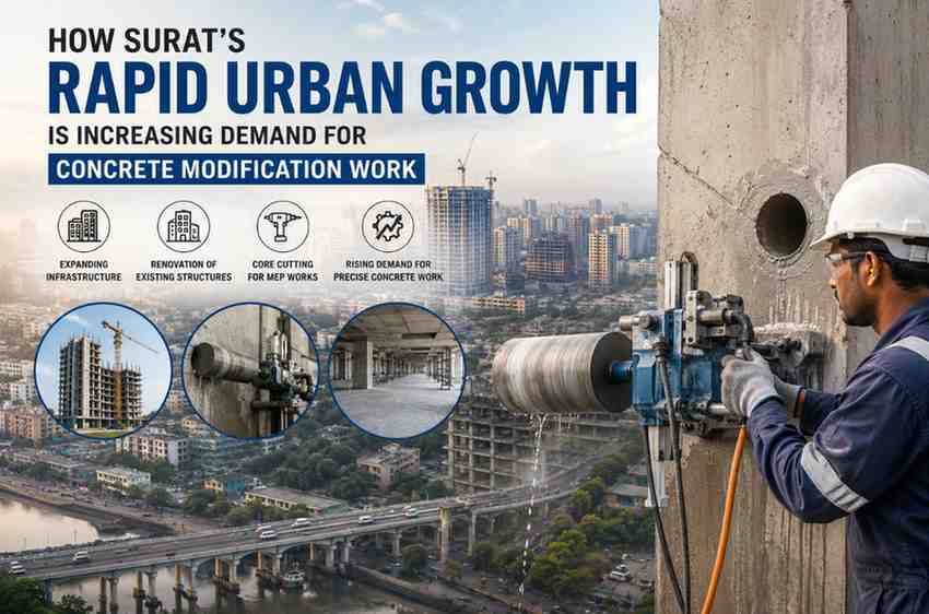 How Surat's Rapid Urban Growth Is Increasing Demand for Concrete Modification Work