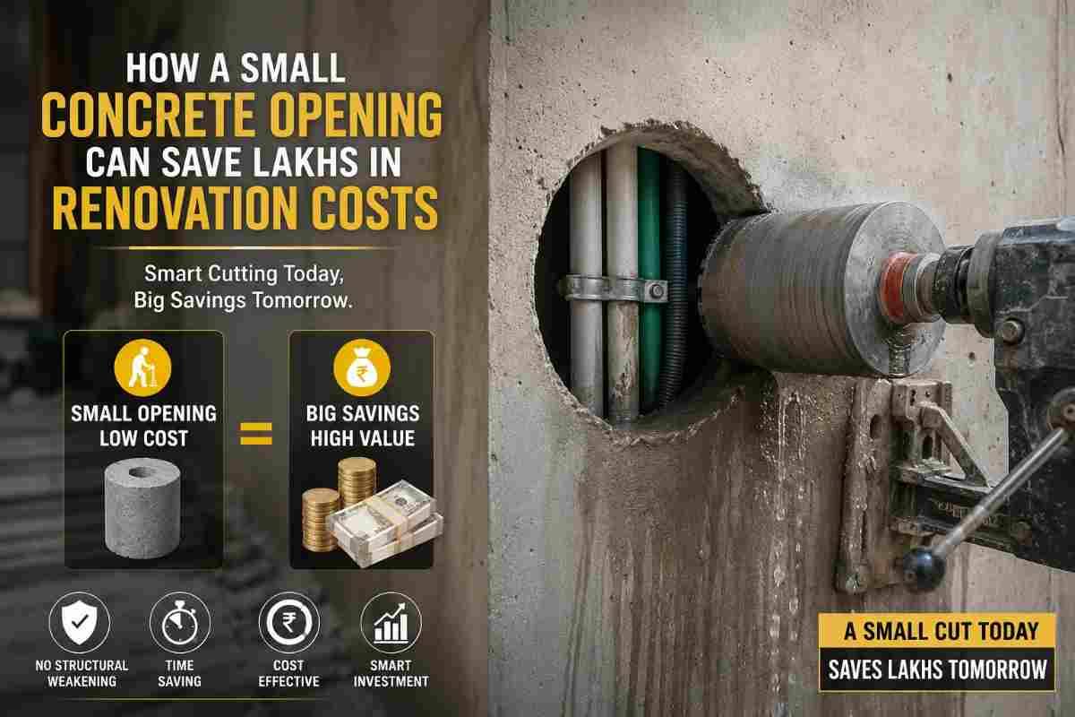 How a Small Concrete Opening Can Save Lakhs in Renovation Costs | Core Cutting India