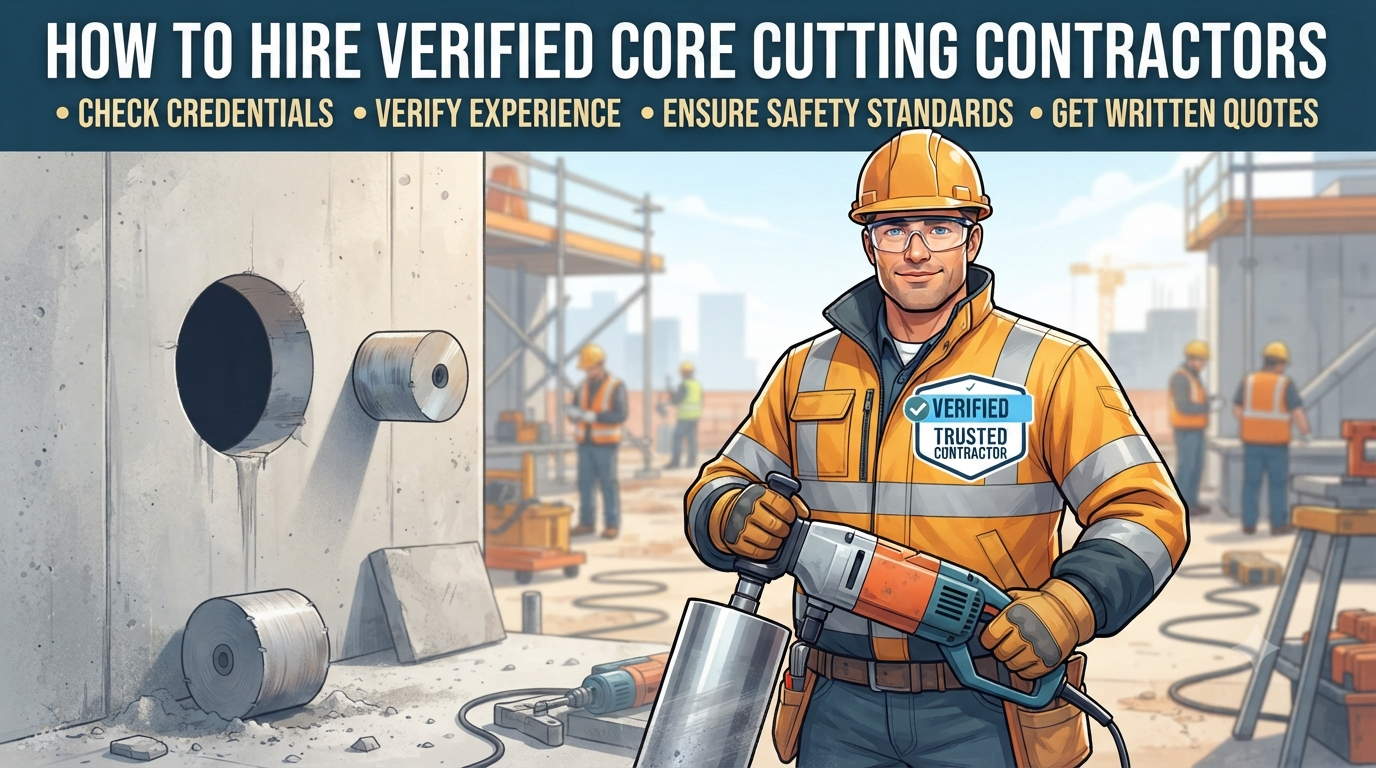How to Hire Verified Core Cutting Contractors | A Complete Safety Guide