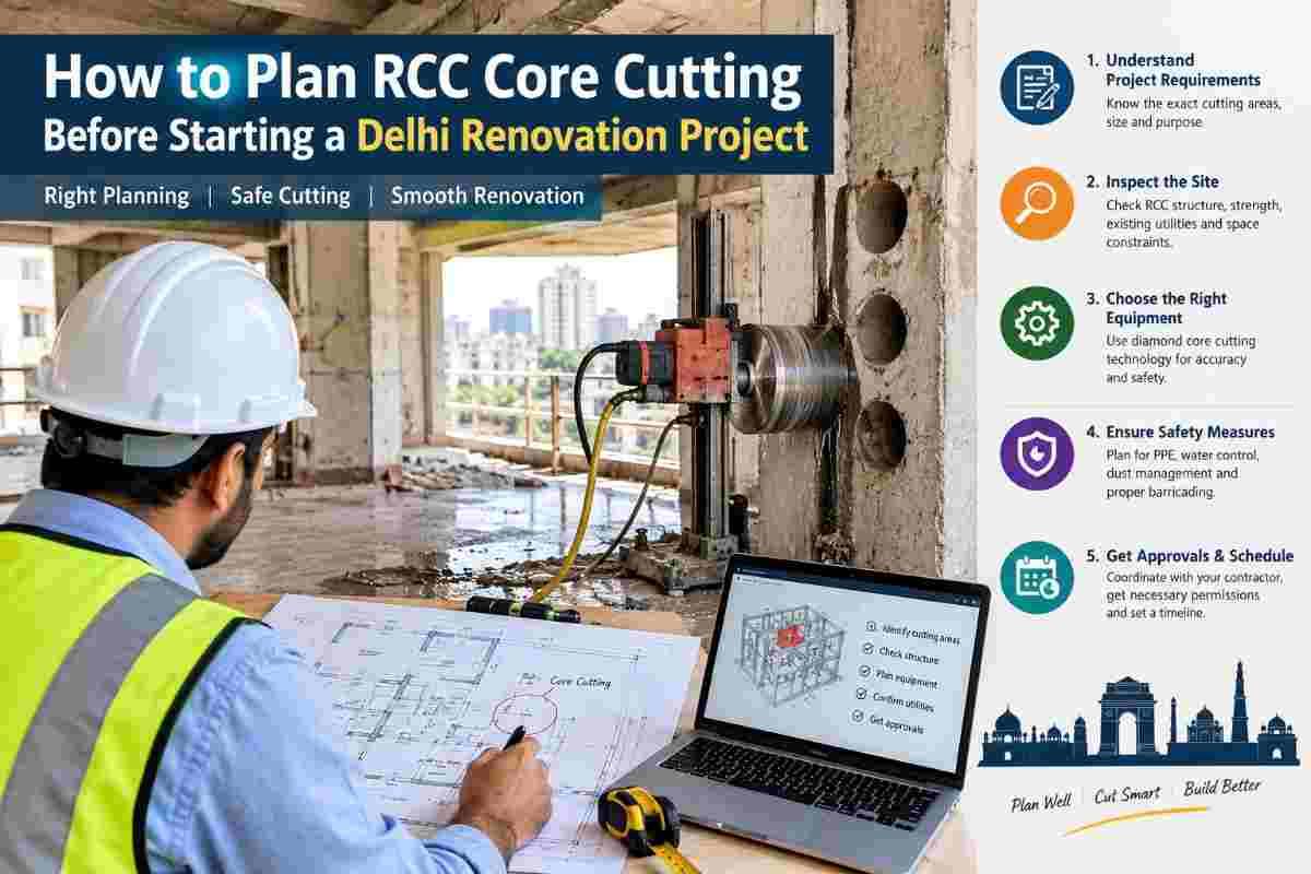 How to Plan RCC Core Cutting for a Delhi Renovation | CoreCuttingIndia