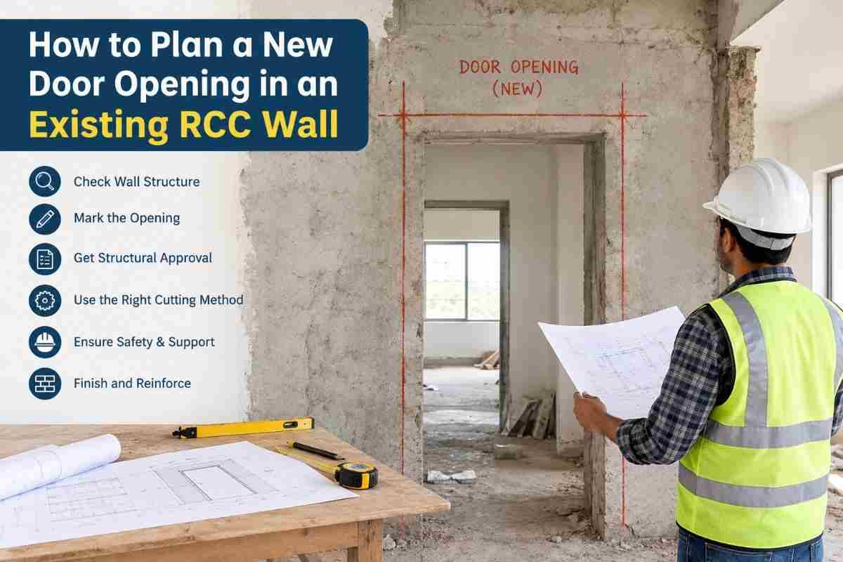 How to Plan a New Door Opening in an Existing RCC Wall: A Complete Guide