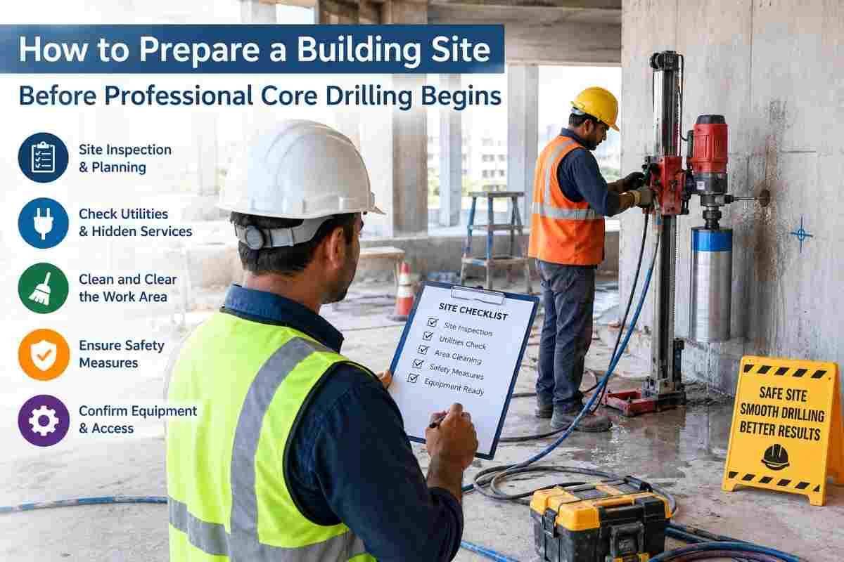 How to Prepare a Building Site Before Professional Core Drilling Begins | Core Cutting India