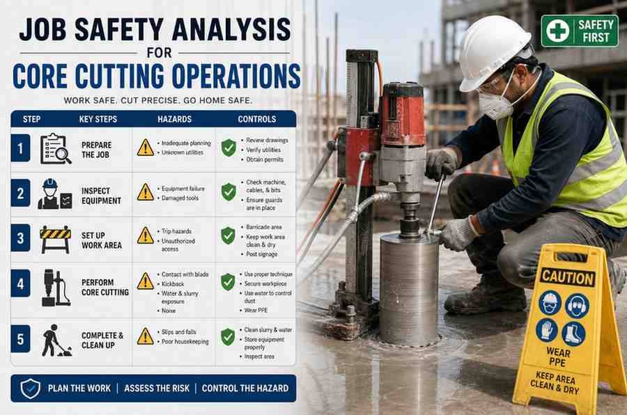 Job Safety Analysis for Core Cutting Operations