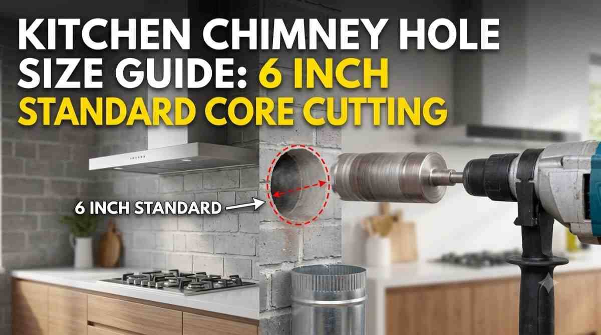 Kitchen Chimney Hole Size Guide: 6 Inch Standard Core Cutting