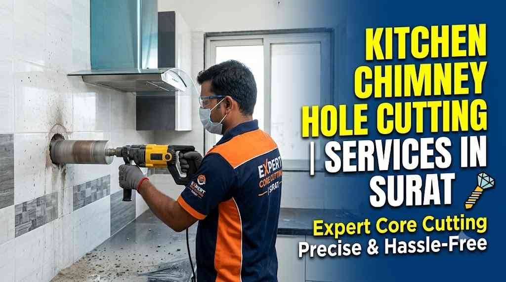 Kitchen Chimney Hole Cutting Services in Surat | Expert Core Cutting