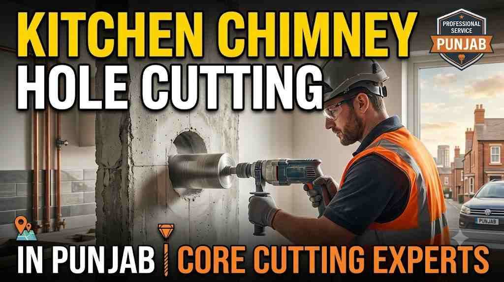 Kitchen Chimney Hole Cutting in Punjab | Core Cutting Experts