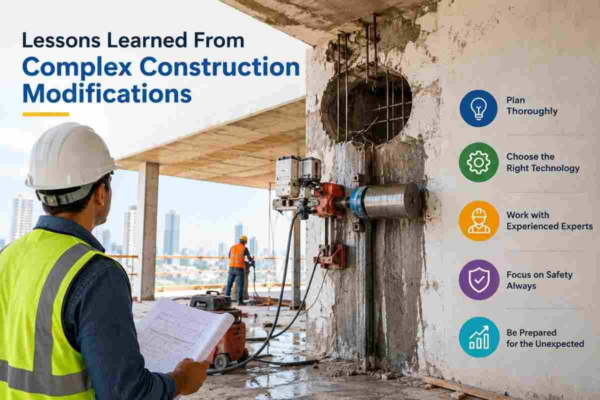 Lessons Learned From Complex Construction Modifications | Core Cutting India