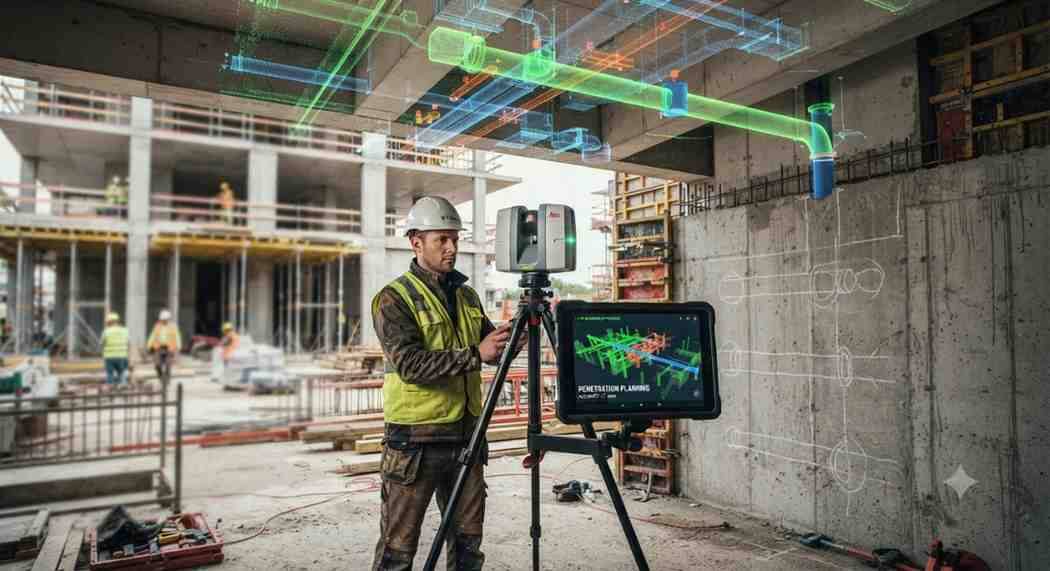 LiDAR Scanning for Construction Penetration Planning | Core Cutting India