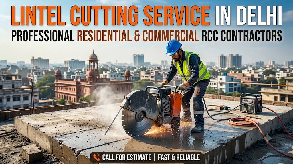 Lintel Cutting Service in Delhi | Residential & Commercial RCC