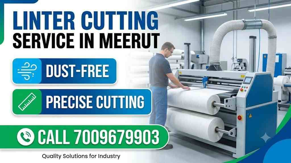 Linter Cutting Service in Meerut | Dust-Free, Precise Cutting | Call 7009679903