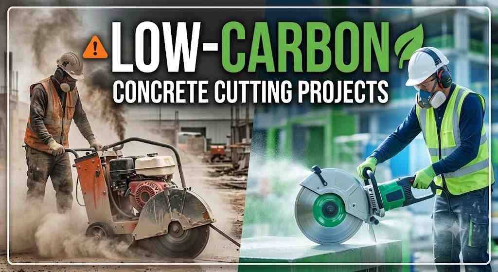 Low-Carbon Methods for Concrete Cutting Projects | Core Cutting India