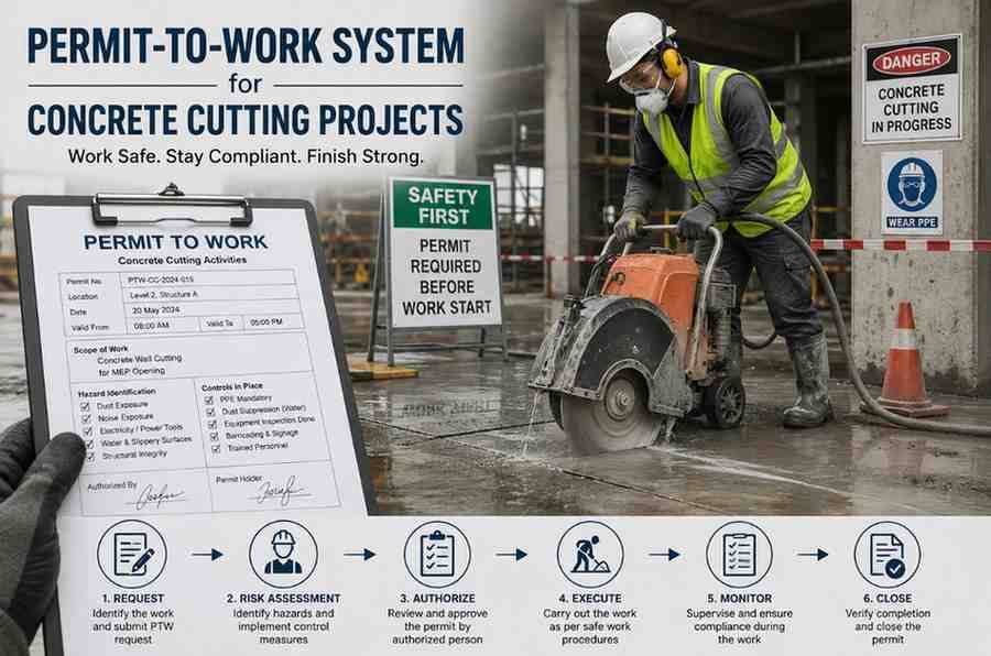 Ensuring Site Safety: The Comprehensive Guide to Permit-to-Work Systems for Concrete Cutting Projects