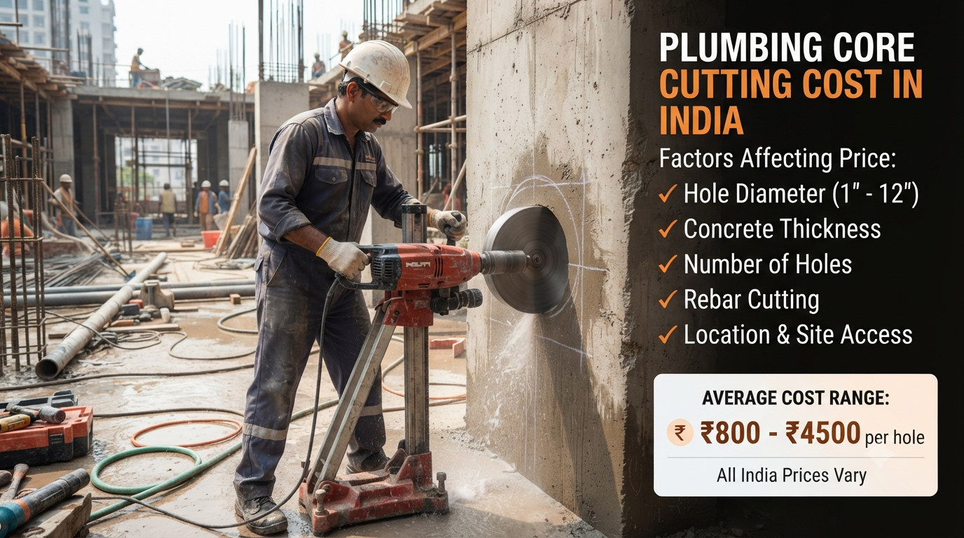 Plumbing Core Cutting Cost in India: A Comprehensive Guide