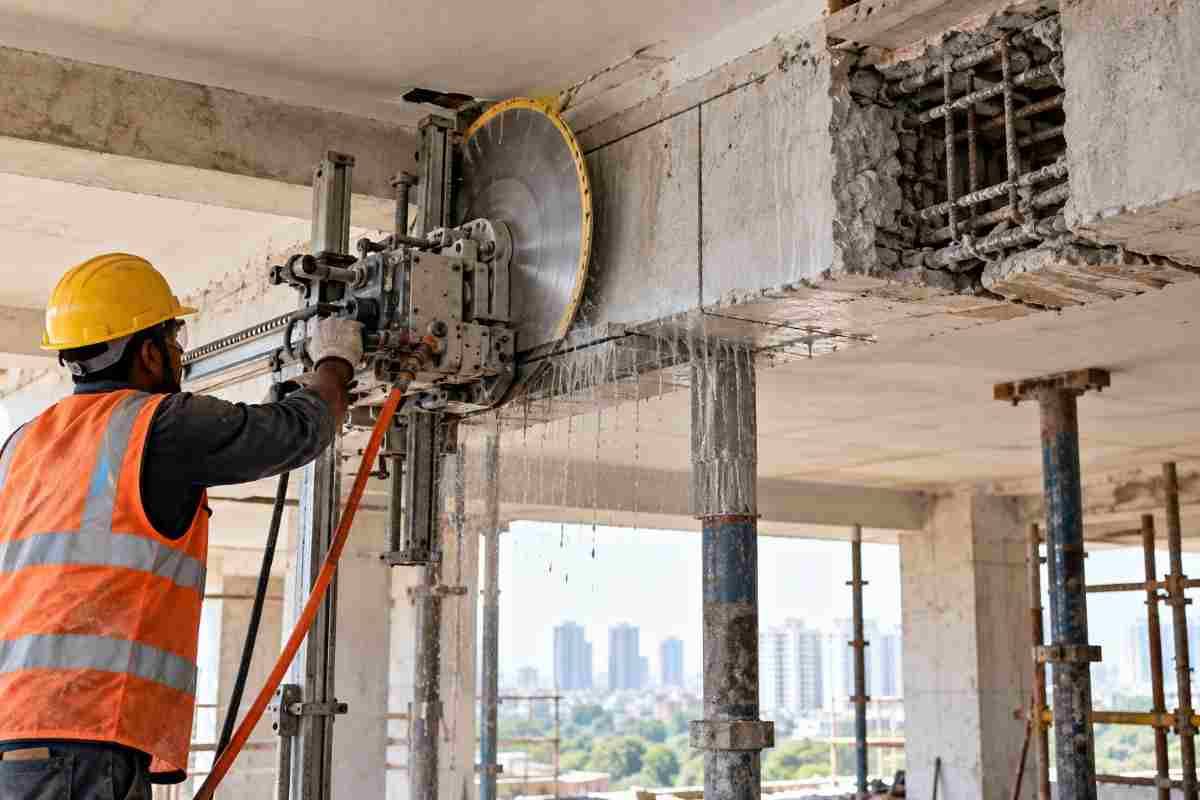 Professional Beam Cutting for Renovation Projects in Delhi | Core Cutting India