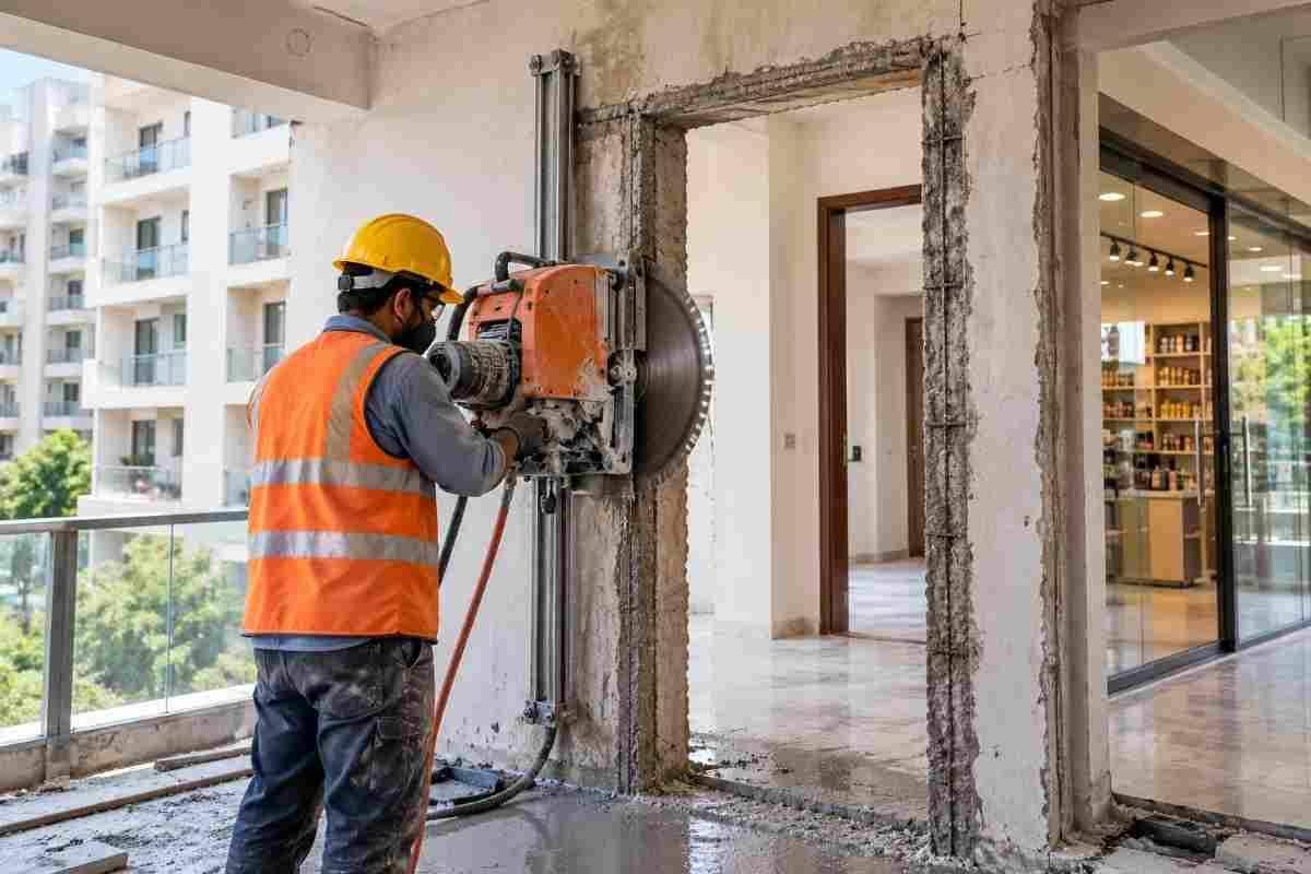 Professional Door Cutting in Delhi | Core Cutting India