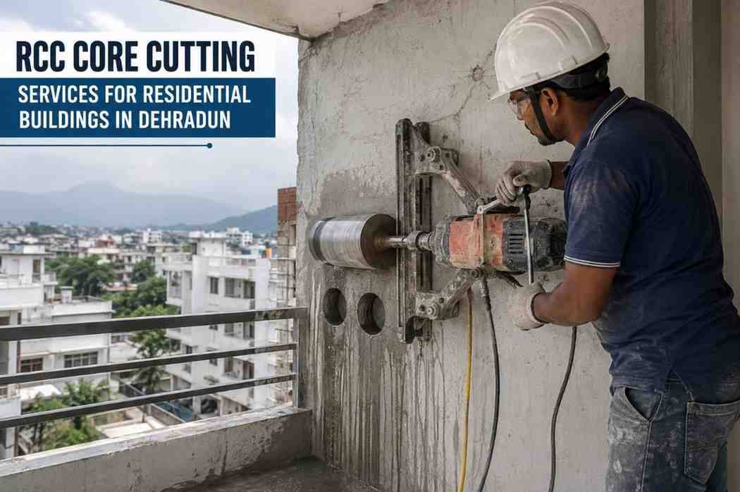 RCC Core Cutting Services for Residential Buildings in Dehradun | Core Cutting India
