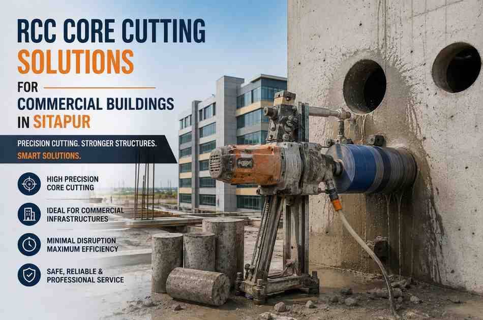 RCC Core Cutting Solutions for Commercial Buildings in Sitapur: Complete Guide for Safe and Precise Concrete Cutting