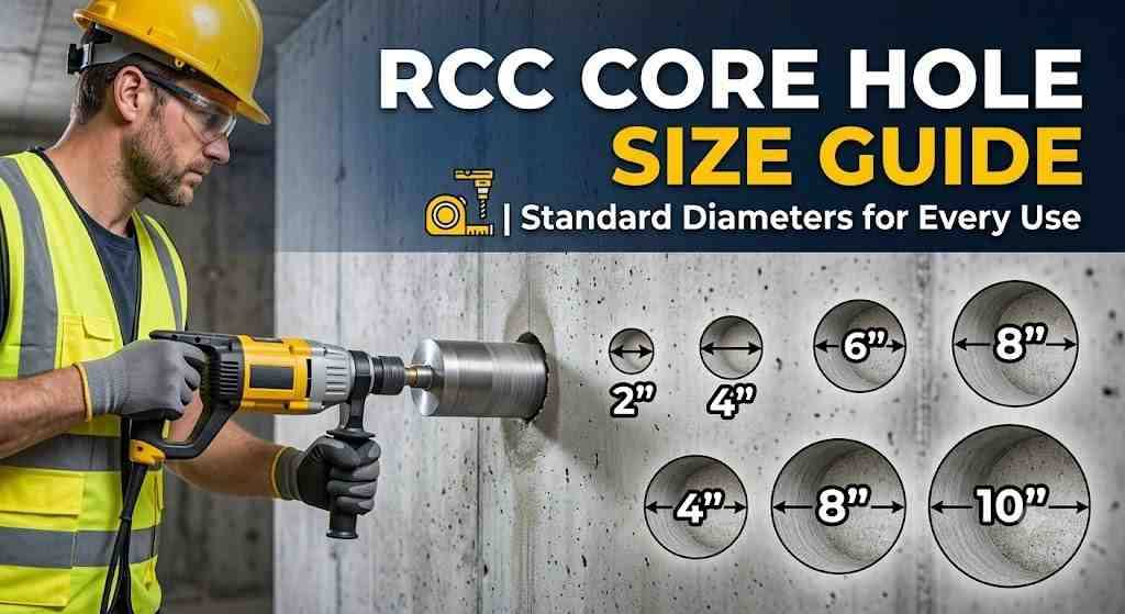 RCC Core Hole Size Guide | Standard Diameters for Every Use