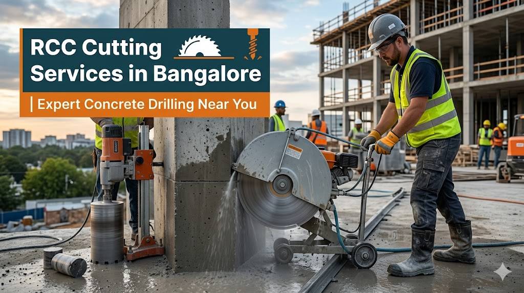 RCC Cutting Services in Bangalore | Expert Concrete Drilling Near You