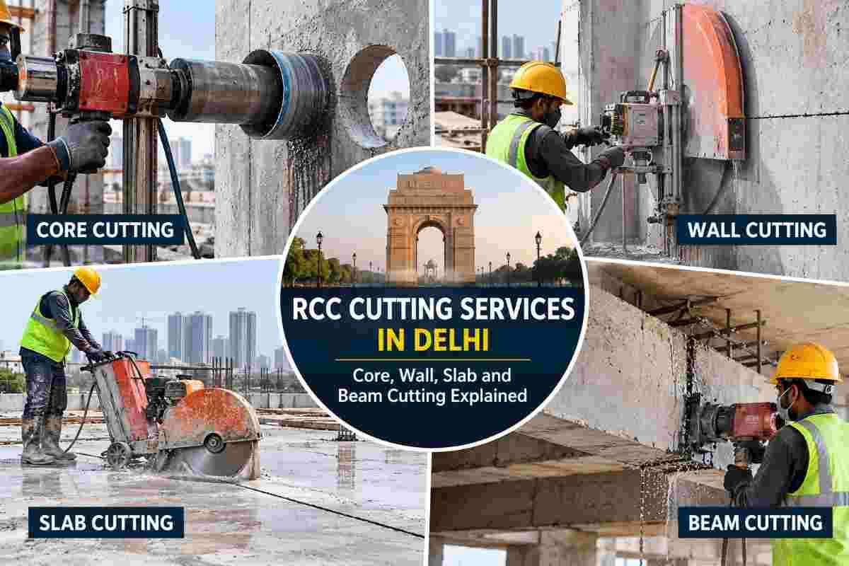 RCC Cutting Services in Delhi | Core, Wall, Slab & Beam Cutting | Core Cutting India