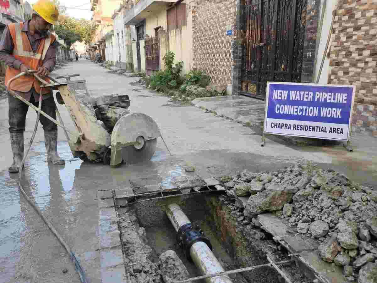 RCC Cutting for Water Pipeline in Chapra | Core Cutting India