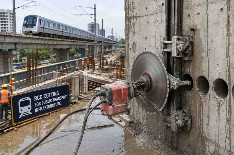 RCC Cutting for Public Transport Infrastructure | Core Cutting India