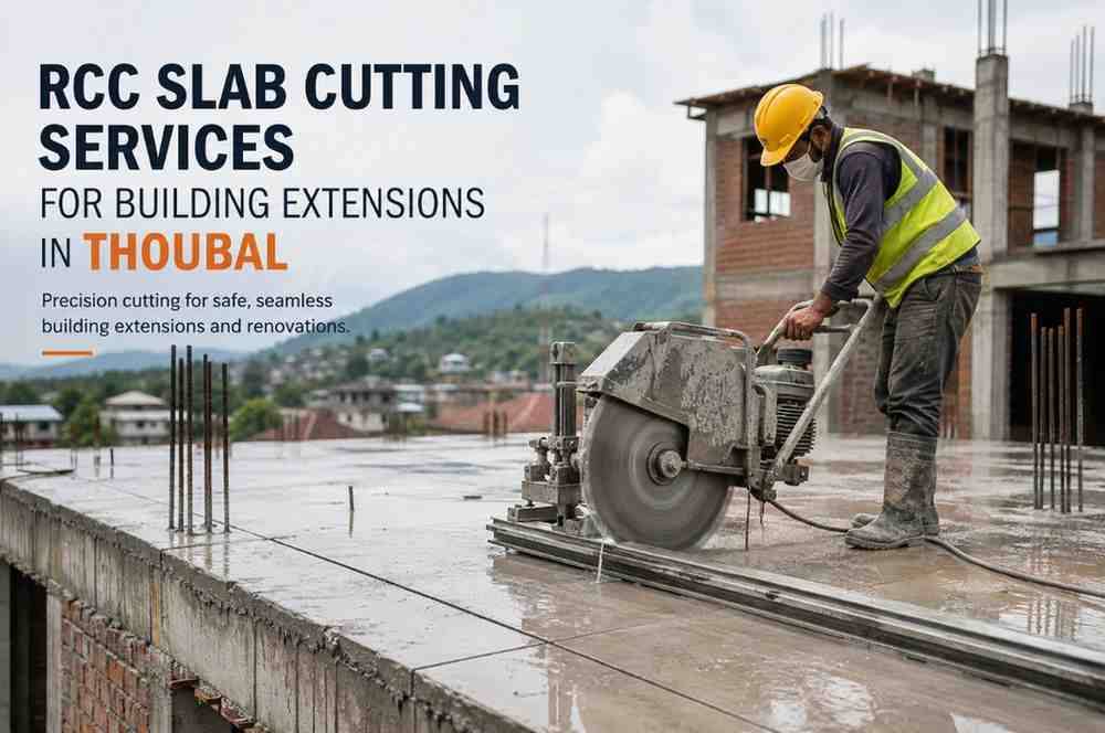 RCC Slab Cutting Services for Building Extensions in Thoubal: Safe and Professional Concrete Cutting Solutions