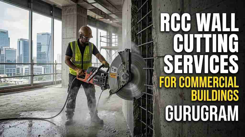 RCC Wall Cutting Services for Commercial Buildings Gurugram