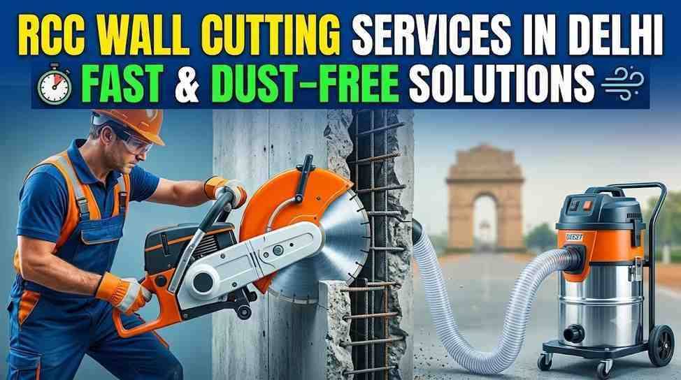 RCC Wall Cutting Services in Delhi – Fast & Dust-Free Solutions