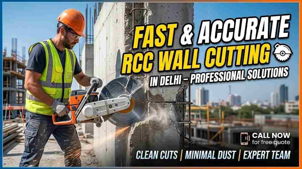 RCC Wall Cutting Services in Delhi – Fast & Accurate Solutions