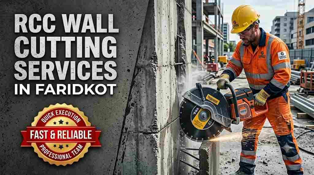 RCC Wall Cutting Services in Faridkot | Fast & Reliable