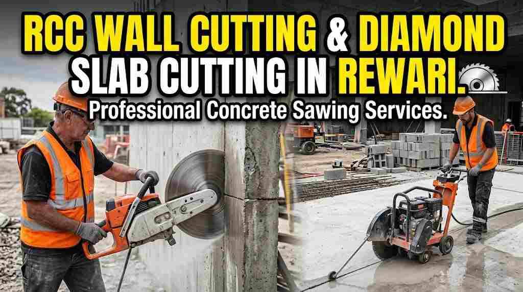 RCC Wall Cutting & Diamond Slab Cutting in Rewari
