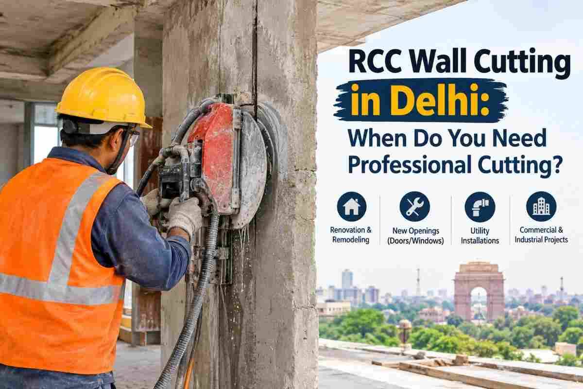RCC Wall Cutting in Delhi: When Professional Cutting Is a Must | Core Cutting India