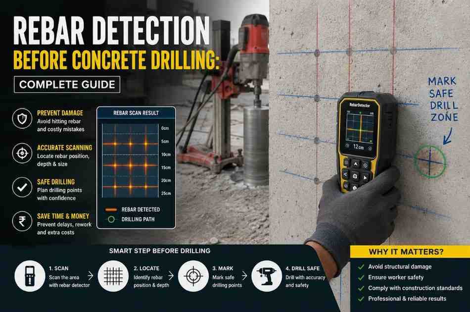 Rebar Detection Before Concrete Drilling: Complete Guide | Core Cutting India