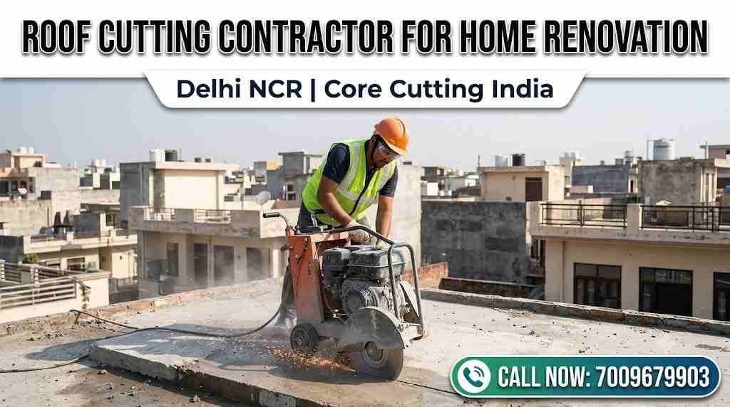 Roof Cutting Contractor for Home Renovation | Delhi NCR | Core Cutting India