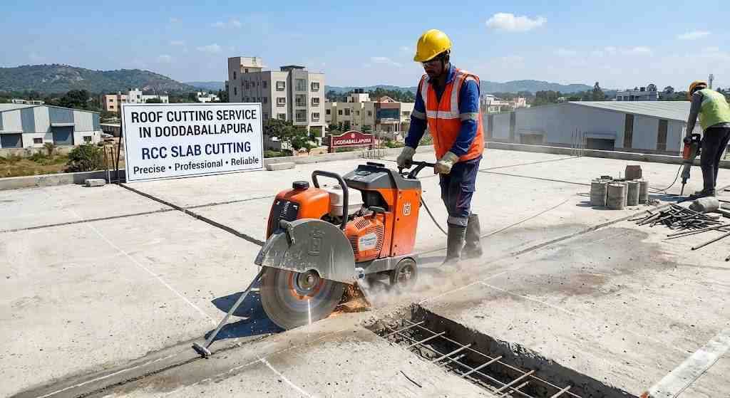 Roof Cutting Service in Doddaballapura | RCC Slab Cutting