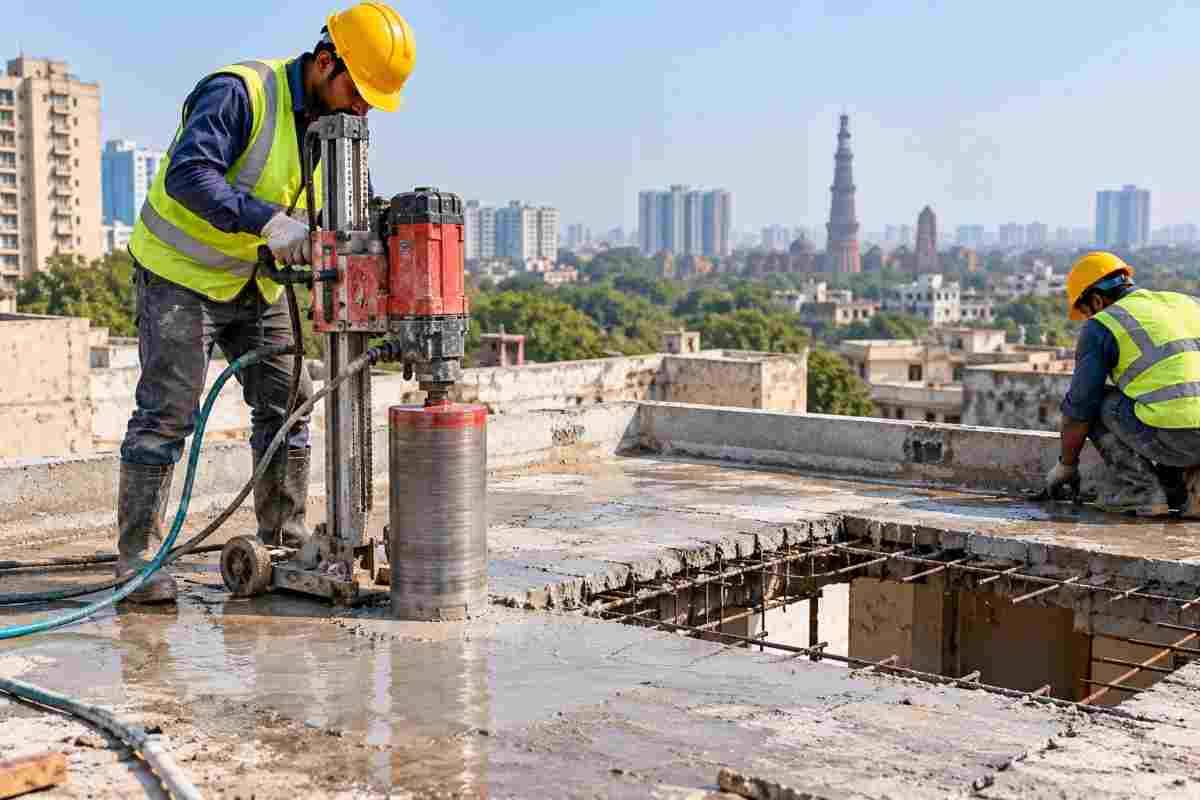 Roof Cutting in Delhi: When Is Professional RCC Cutting Required? | Core Cutting India