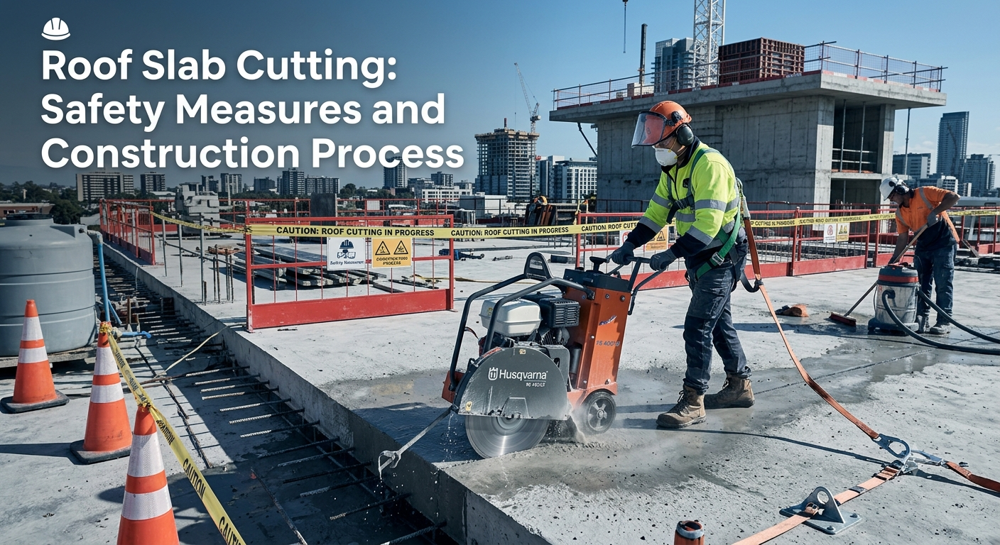 Roof Slab Cutting: Safety Measures and Construction Process | Core Cutting India