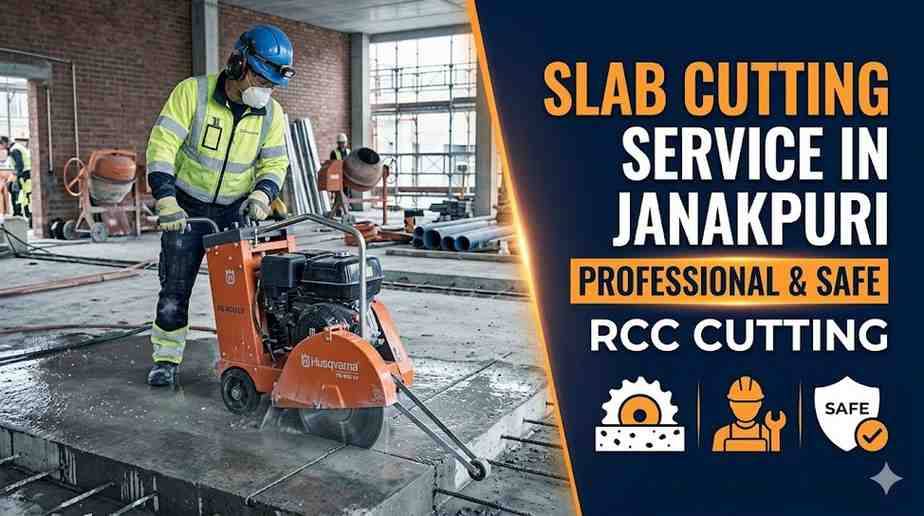 Slab Cutting Service in Janakpuri | Professional & Safe RCC Cutting