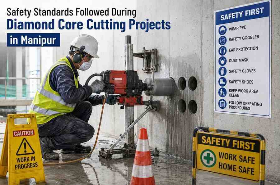 Safety Standards Followed During Diamond Core Cutting Projects in Manipur: Complete Guide for Safe and Professional Core Drilling