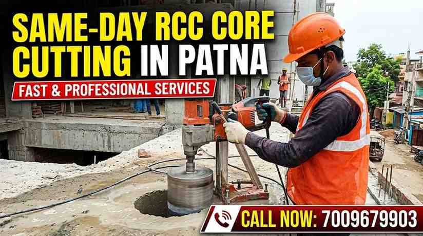 Same-Day RCC Core Cutting Services in Patna | Call 7009679903