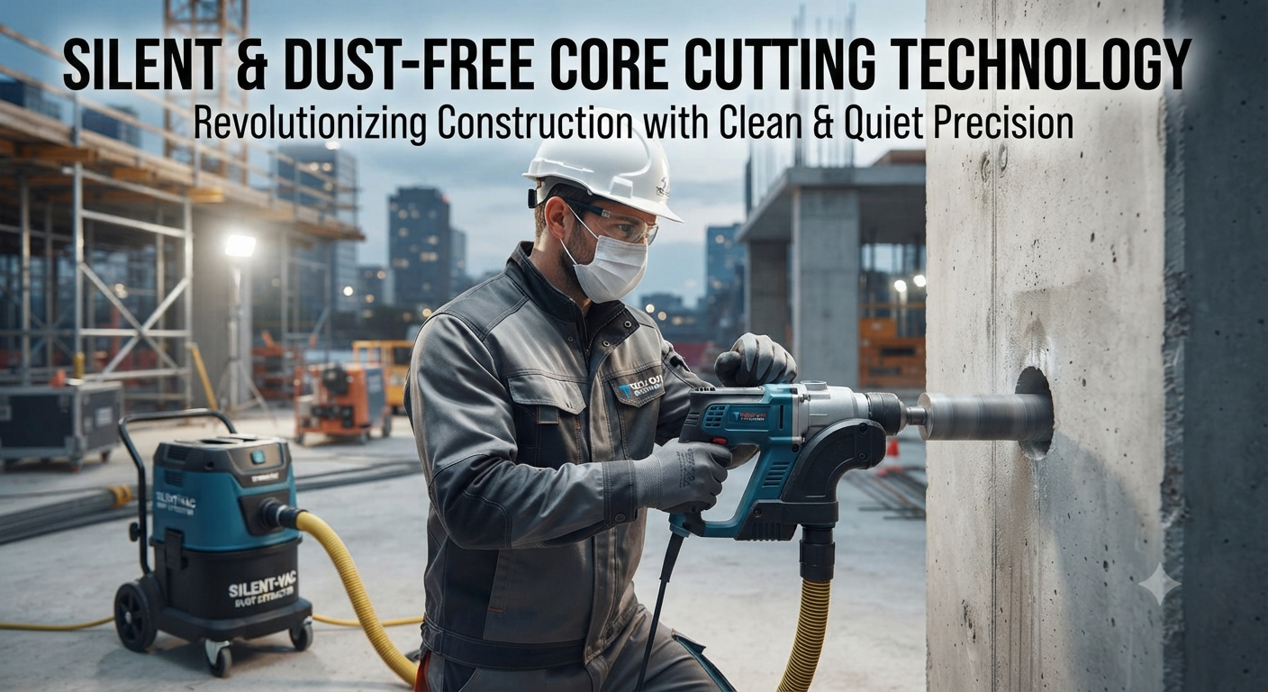 The Future of Construction: Silent & Dust-Free Core Cutting Technology