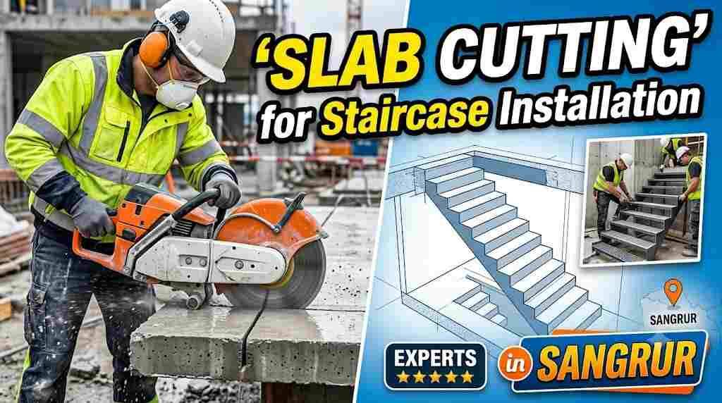 Slab Cutting for Staircase Installation in Sangrur | Experts