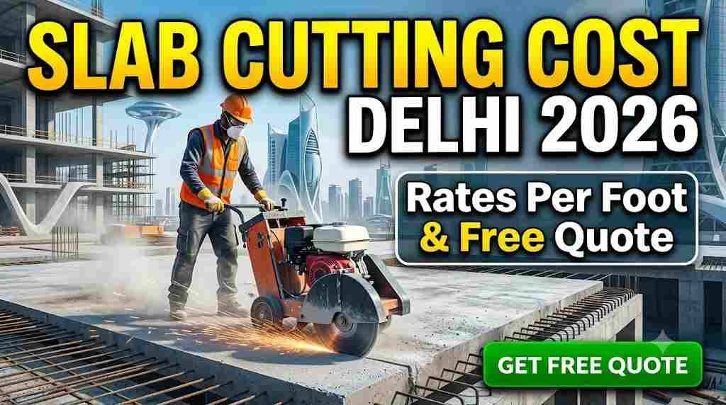 Slab Cutting Cost in Delhi 2026 – Rates Per Foot & Free Quote